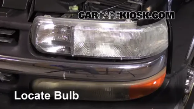 2000 Chevrolet Silverado 1500 4.3L V6 Standard Cab Pickup (2 Door) Éclairage Feux de croisement (remplacer l'ampoule)